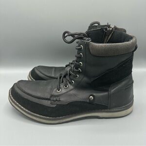 GBX Black Leather Boots Men’s Size 10 Hiking Work Casual
